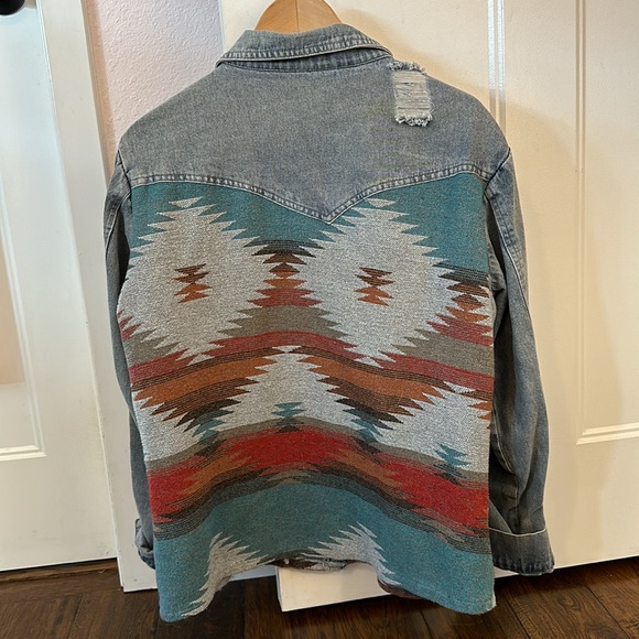 Denim shacket LIKE NEW! - Picture 2 of 2